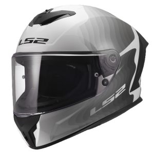 LS2 FF820 Rapid III Flow Helmet – White/Grey LS2 FF820 Rapid III Flow Motorcycle Helmet White Grey 1.2