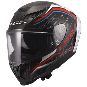 LS2 MX807 Dragon Subic Motorcycle Helmet White Blue Red 1