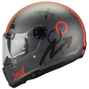 MT Jarama Papercut Helmet – Black/Red MT Jarama Papercut Helmet - Black/Red