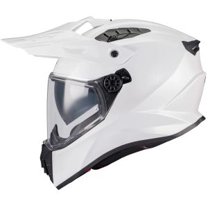 MT Track Pure Motorcycle Helmet White 1