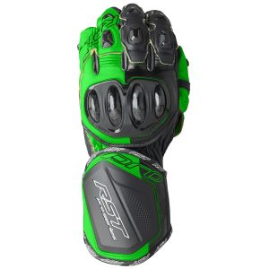 RST Pro Series GP D3O Gloves – Black/Flo Green RST Pro Series Gp D3O Mens Motorcycle Gloves Black Flo Green 1