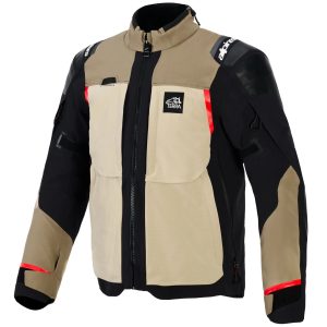 Alpinestars Andes Pro Drystar XF Motorcycle Jacket – Walnut/Aluminum Alpinestars Andes Pro Drystar XF Motorcycle Jacket - Walnut Aluminum 1