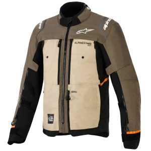 Alpinestars Cusco Drystar Motorcycle Jacket – Walnut/Aluminum/Black Alpinestars Cusco Drystar Motorcycle Jacket - Walnut Aluminum Black 1