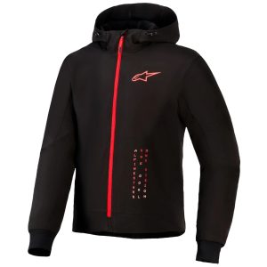 Alpinestars Radium Tech motorcycle Hoodie – Black/Bright Red Alpinestars Radium Tech Motorcycle Hoodie - Black Bright Red 1