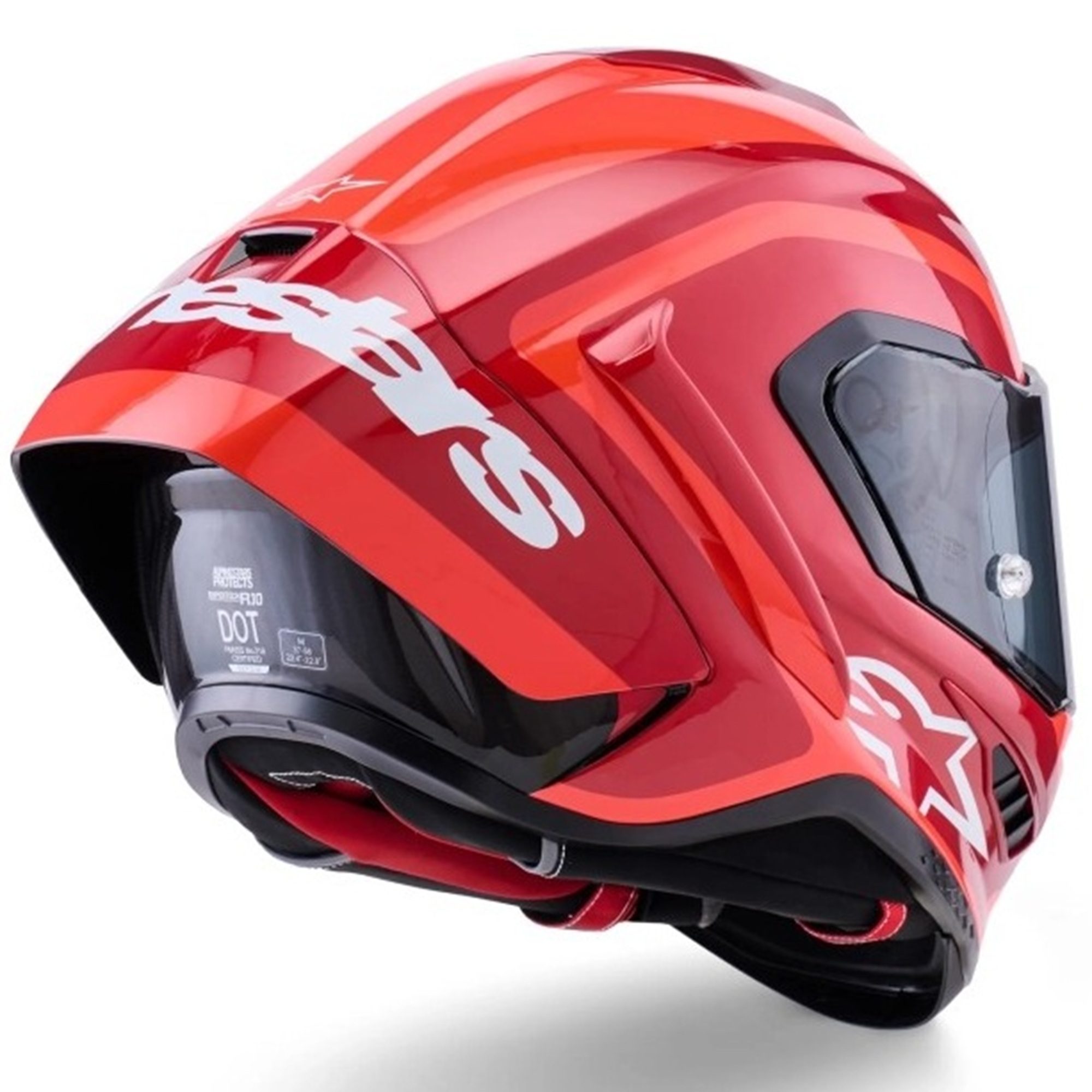 Alpinestars Supertech R10 Arius Motorcycle Helmet: Red
