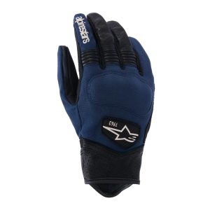 Alpinestars Tracker Motorcycle Gloves – Dark Blue/Black Alpinestars Tracker Motorcycle Gloves - Dark Blue Black 1