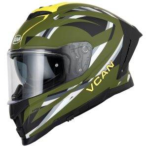 Vcan H162 Lifeforce Motorcycle Helmet – Green Vcan H162 Lifeforce Motorcycle Helmet Green 1