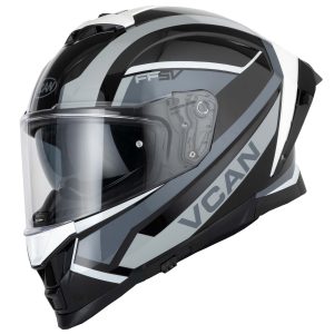 Vcan H162 Z-Force Motorcycle Helmet – Black/Grey/White Vcan H162 Z-Force Motorcycle Helmet Black Grey White 1