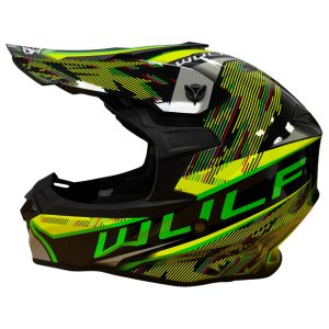Wulfsport Adults Astral Motocross Helmet Green 1