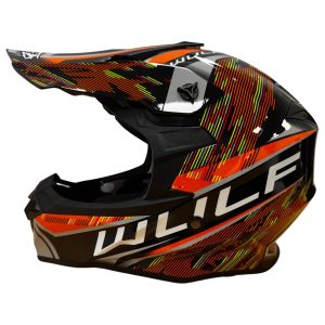 Wulfsport Adults Astral Motocross Helmet Orange 1