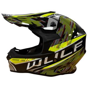 Wulfsport Adults Astral Motocross Helmet Yellow 3