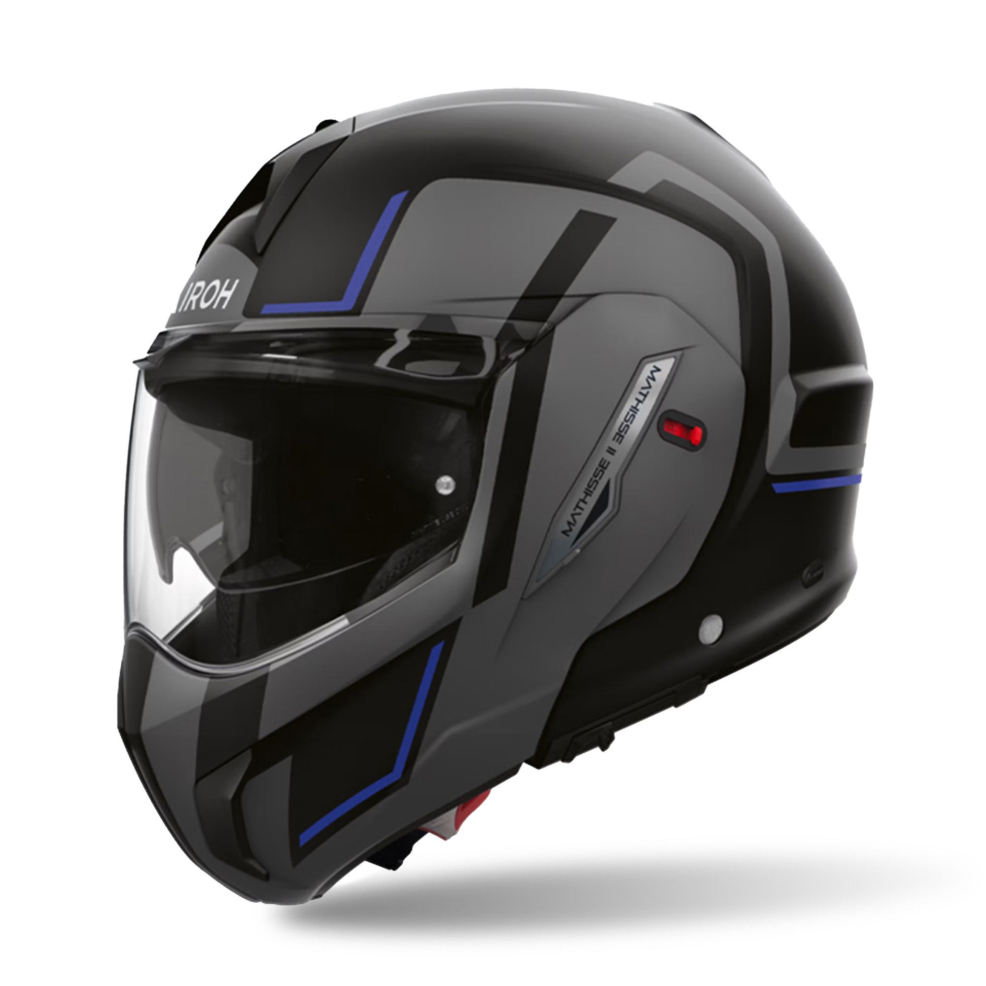 Airoh Mathisse II Genius Motorcycle Helmet Blue: Modular Style