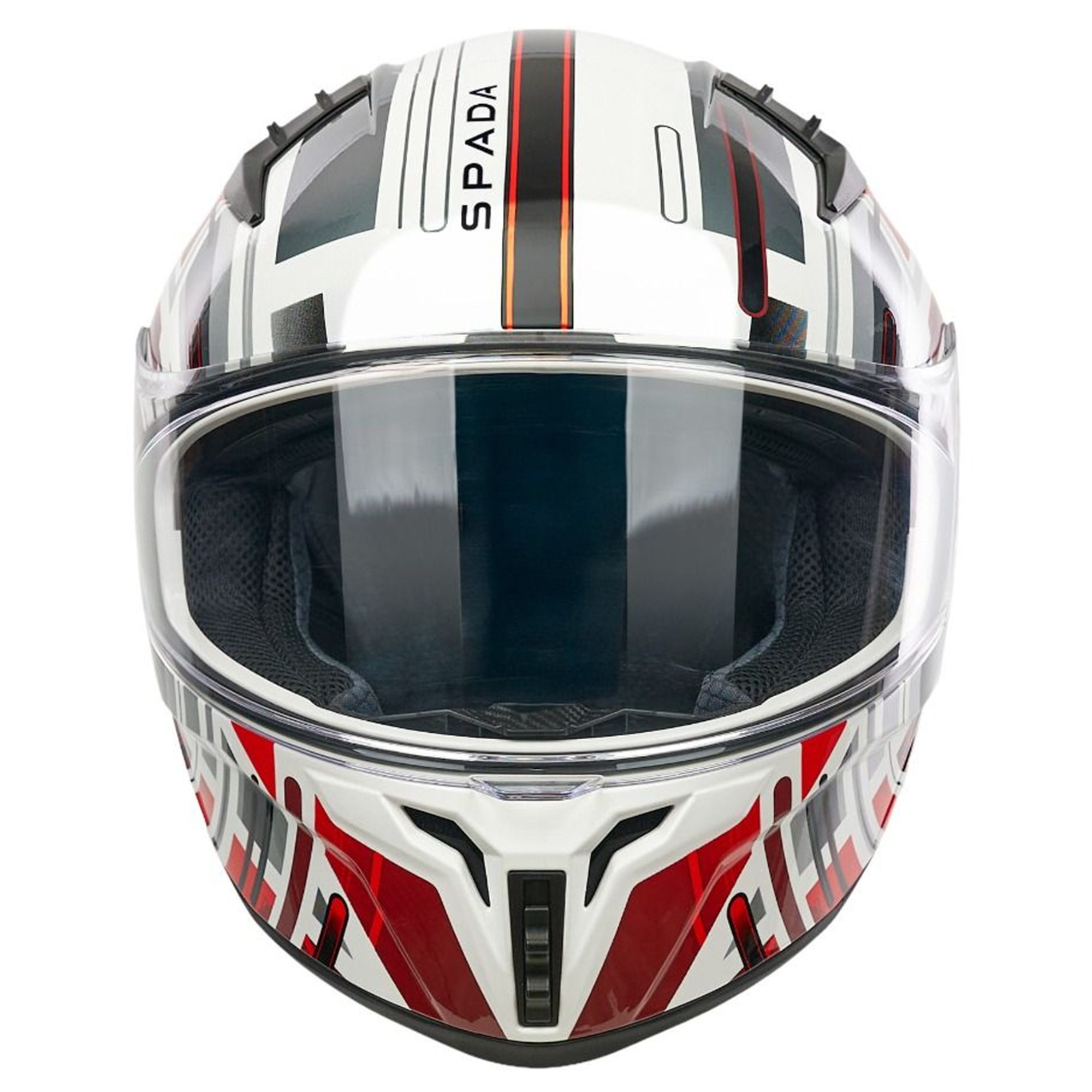 Spada Raiden 3 Cyclone Motorcycle Helmet: Red