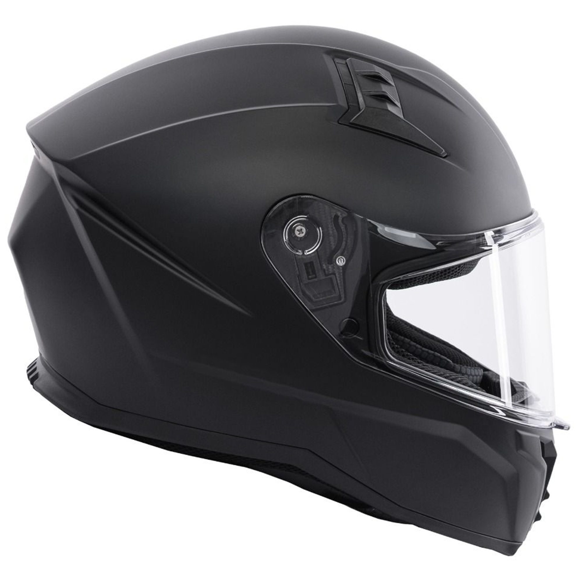Spada Raiden 3 Plain Motorcycle Helmet: Matt Black