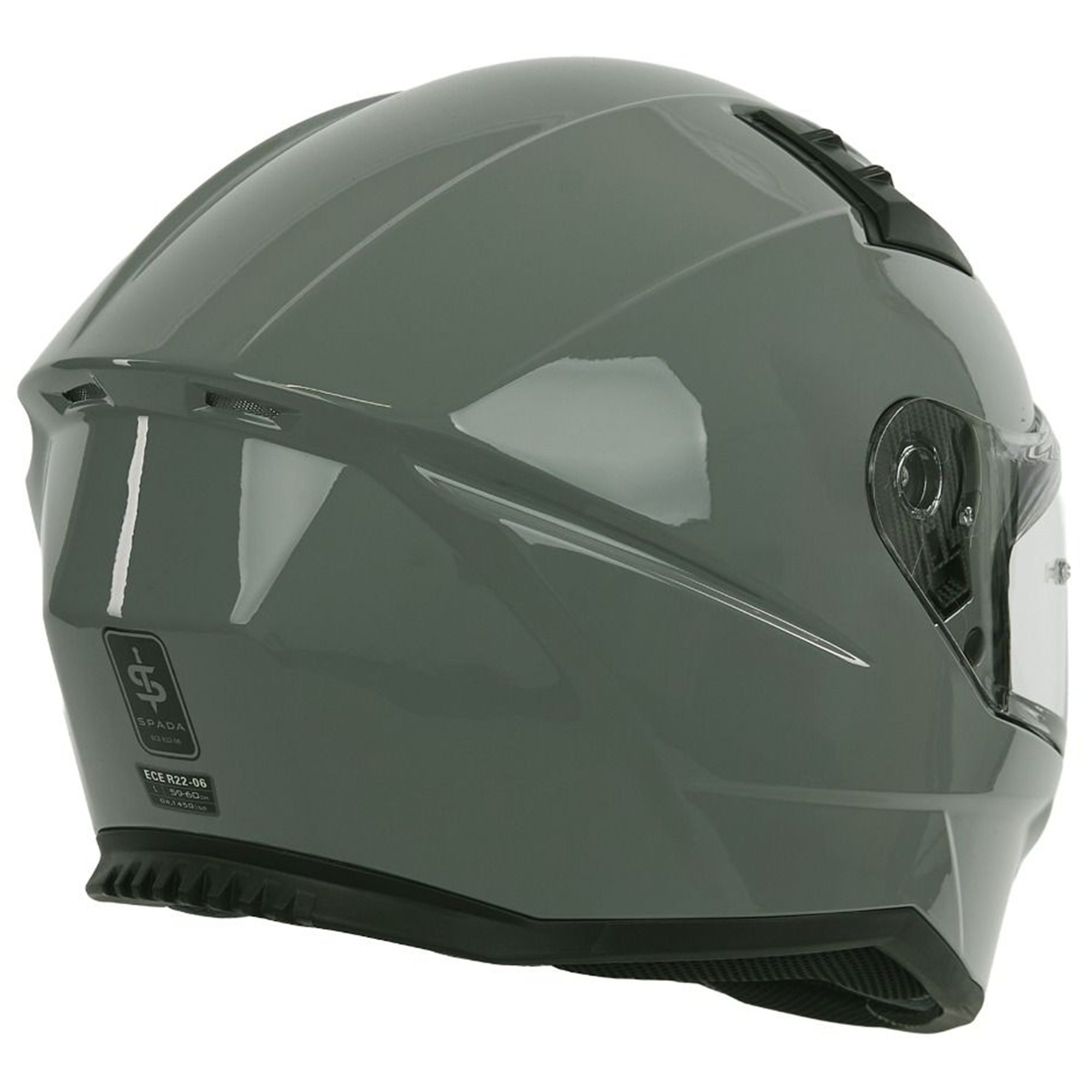 Spada Raiden 3 Plain Motorcycle Helmet: Nardo Grey